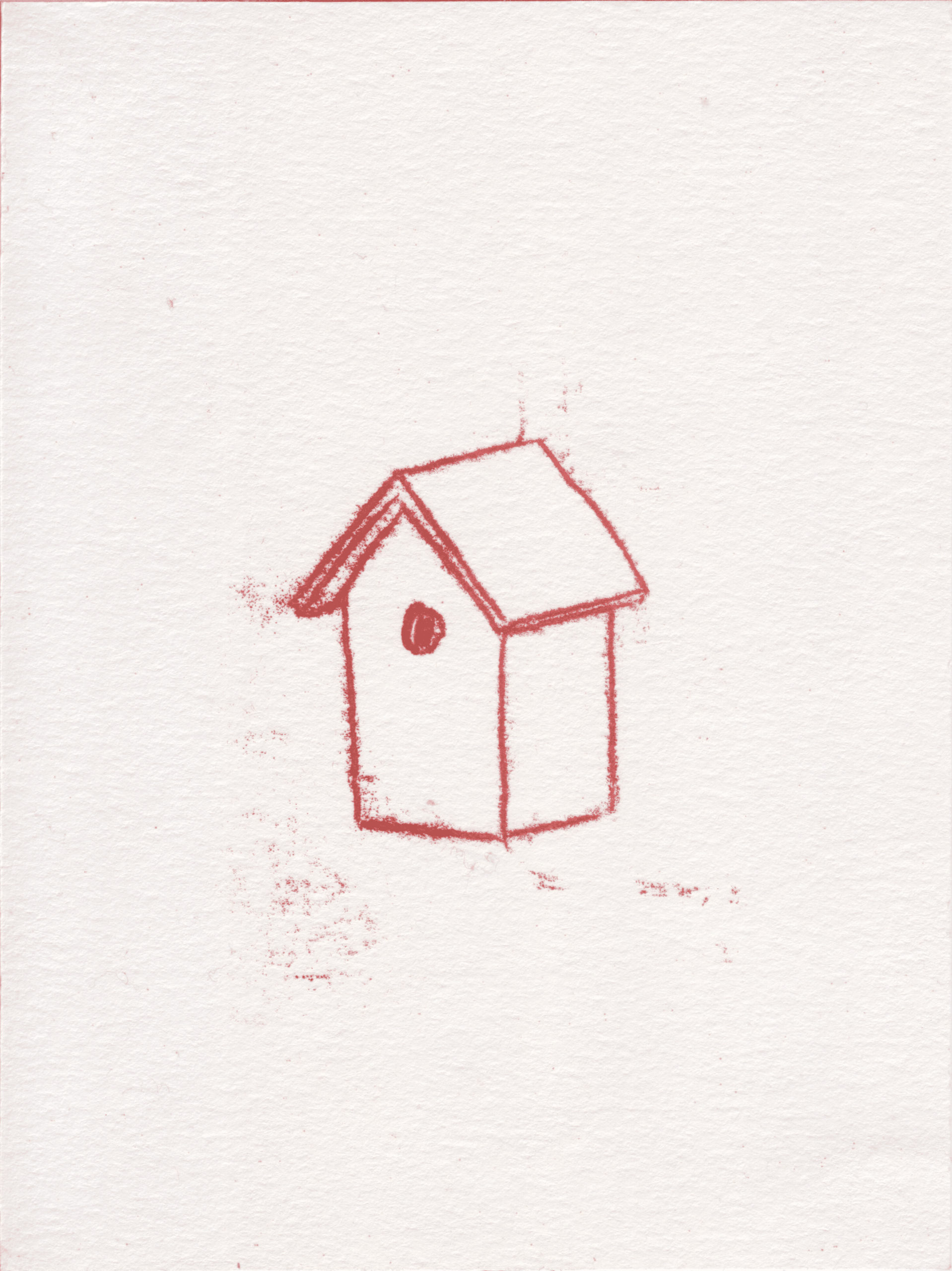 Carte en monotype par Naomi Del Vecchio, extraite de «La Volée»