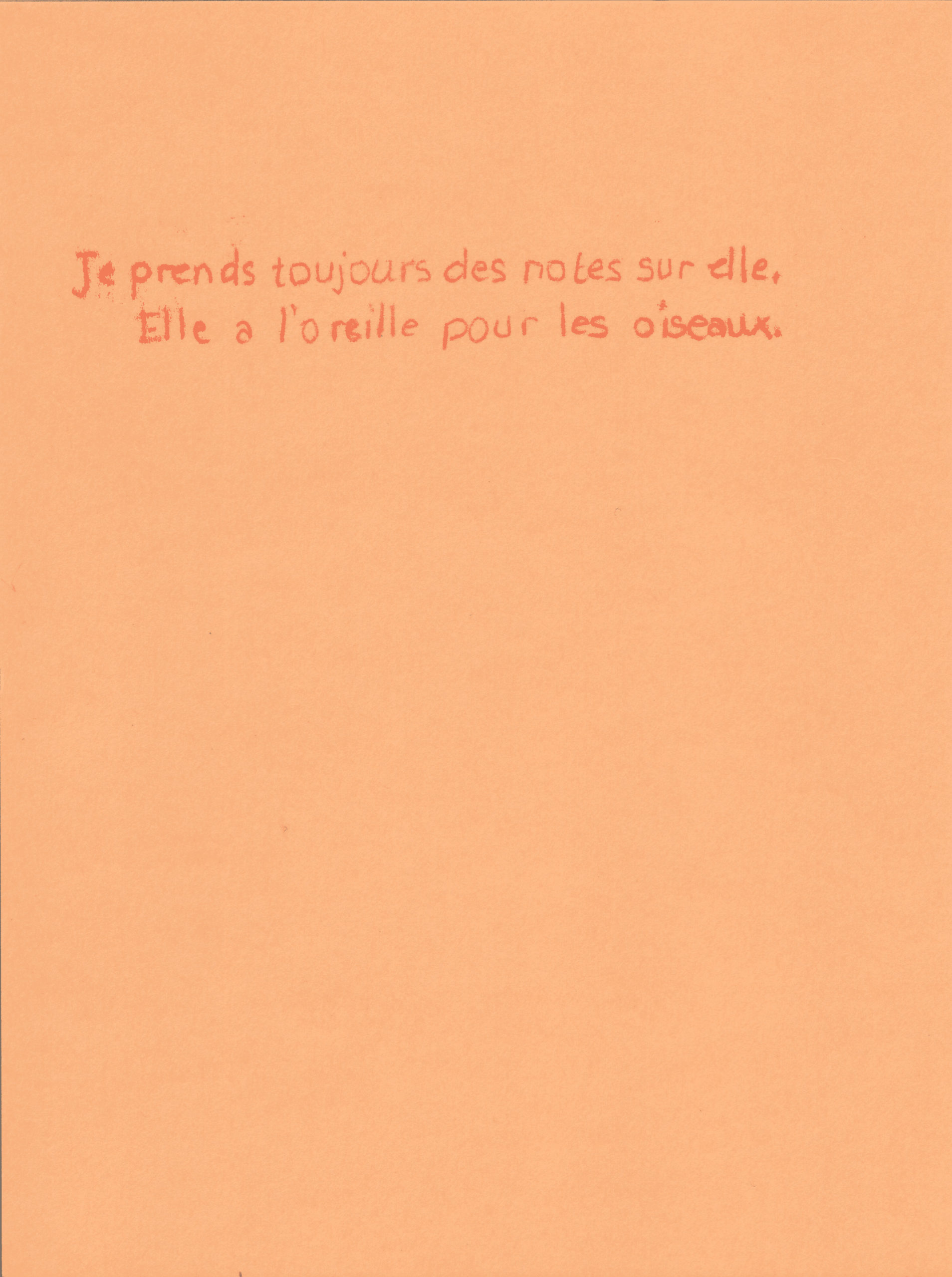 Carte en monotype par Naomi Del Vecchio, extraite de «La Volée»