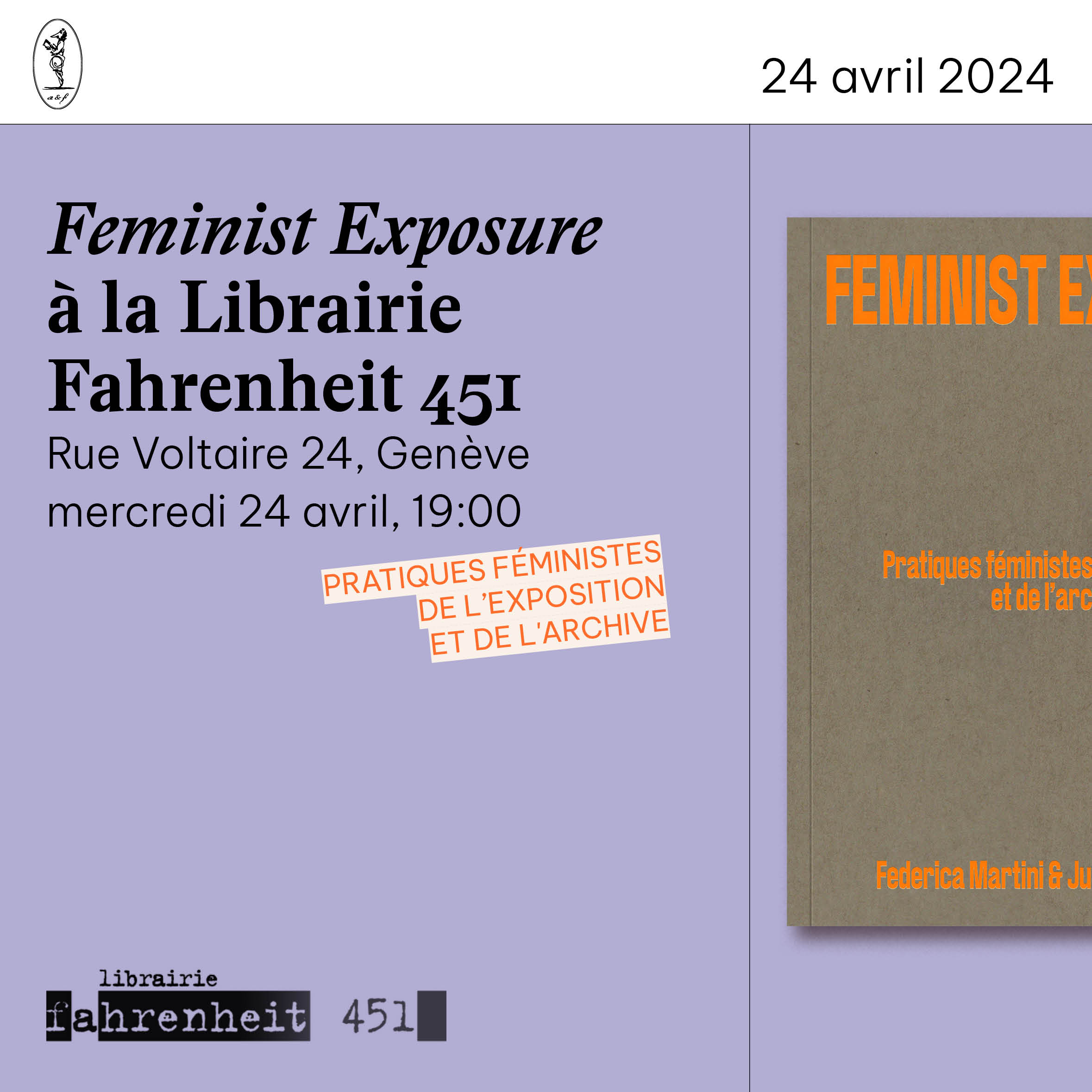 Feminist Exposure à la Librairie Fahrenheit 451 à Genève