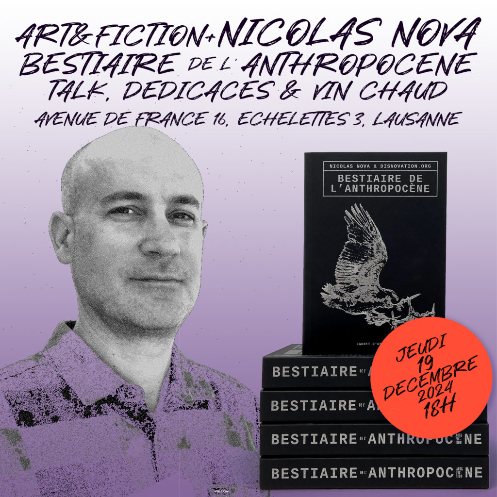 Talk, dédicace et vin chaud avec Nicolas Nova