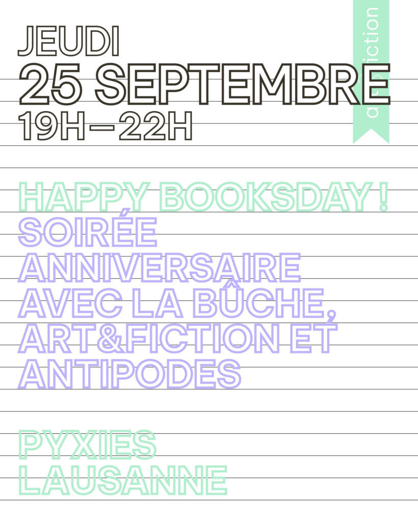 Happy Booksday! avec Antipodes et La Bûche
