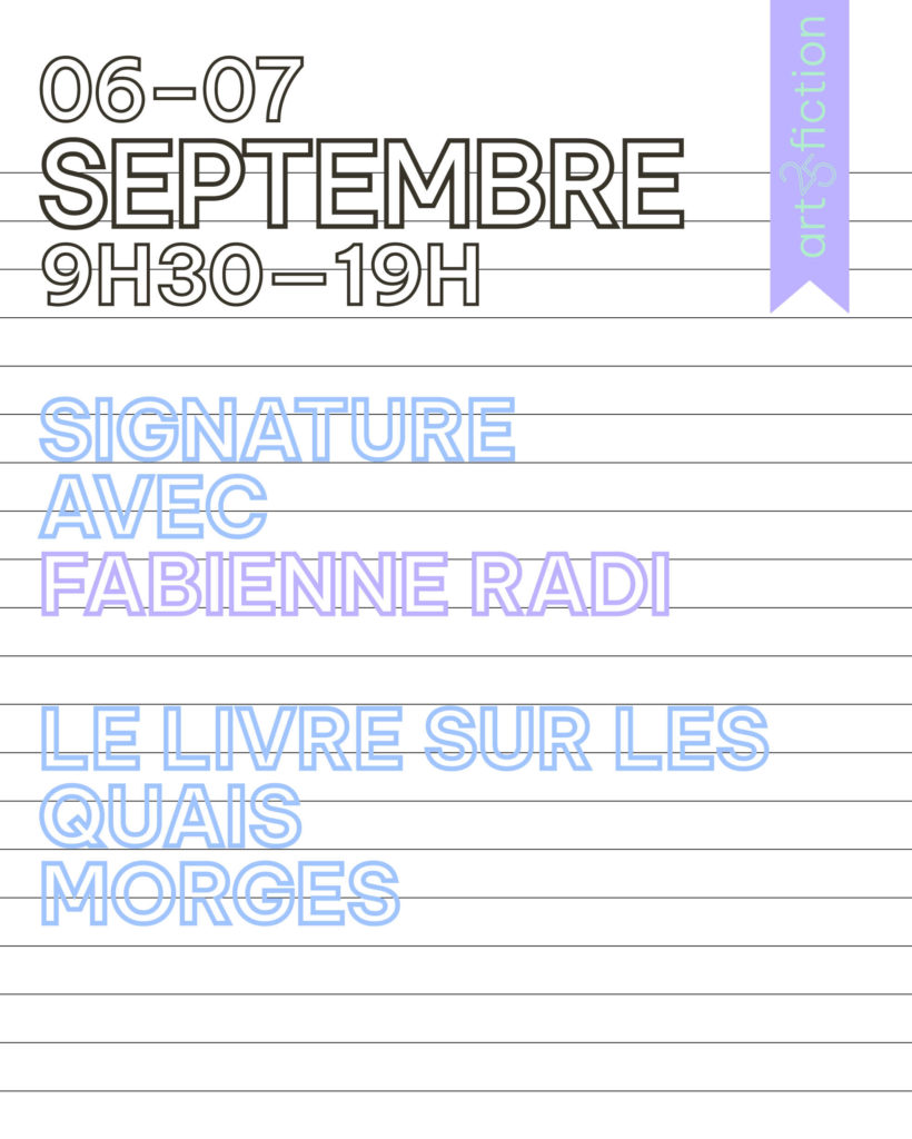 Fabienne Radi invitée au Livre sur les quais