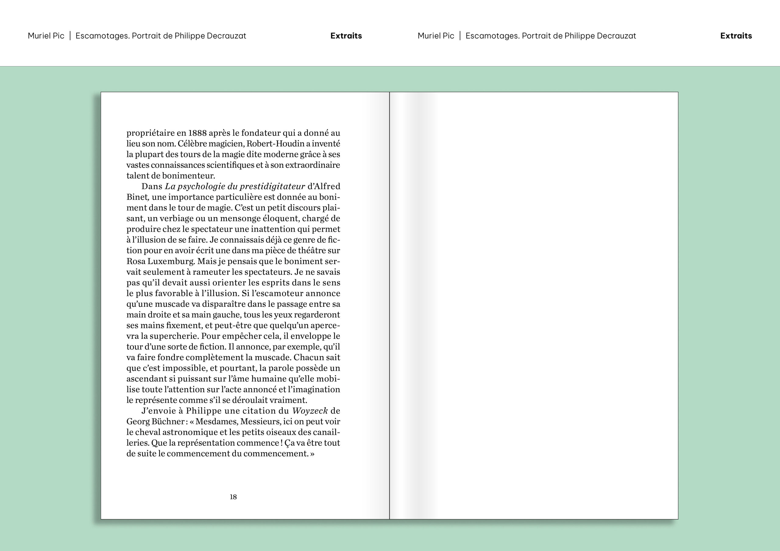 Extraits du livre «Escamotages. Portrait de Philippe Decrauzat» par Muriel Pic