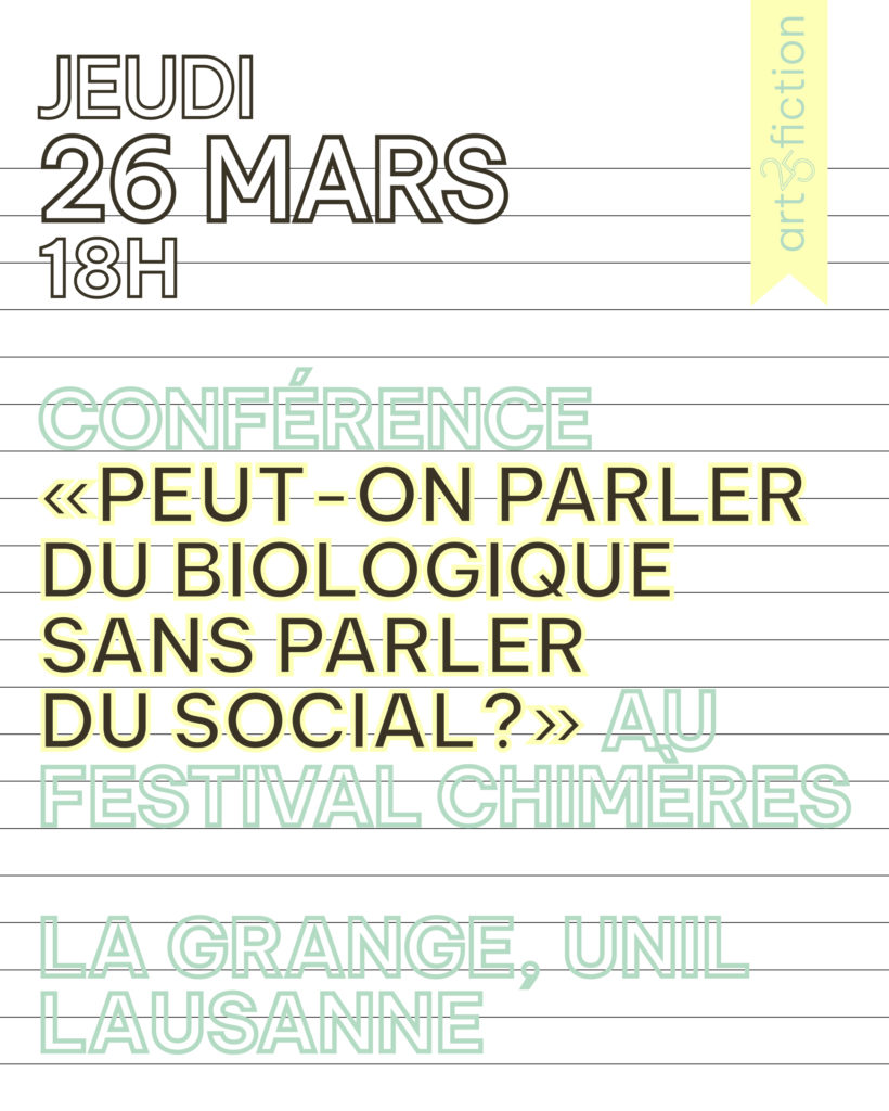 Conférence «Peut-on parler du biologique sans parler du social?»