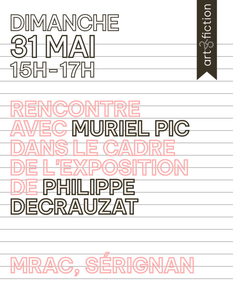 Exposition de Philippe Decrauzat au MRAC, et rencontre avec Muriel Pic