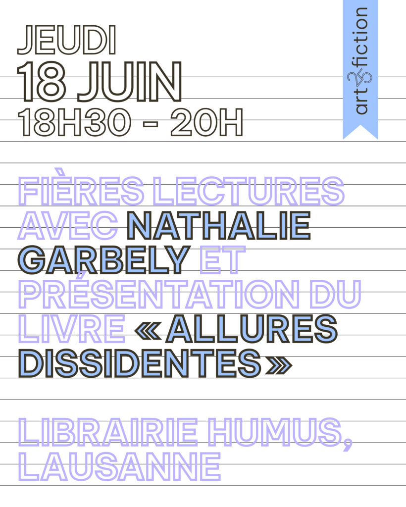 Fières lectures avec Nathalie Garbely