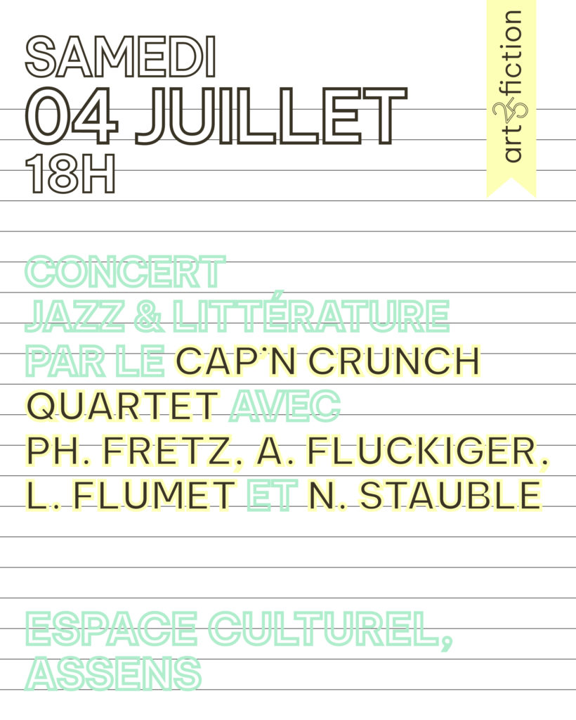 Concert Jazz&Littérature au Centre culturel d&rsquo;Assens
