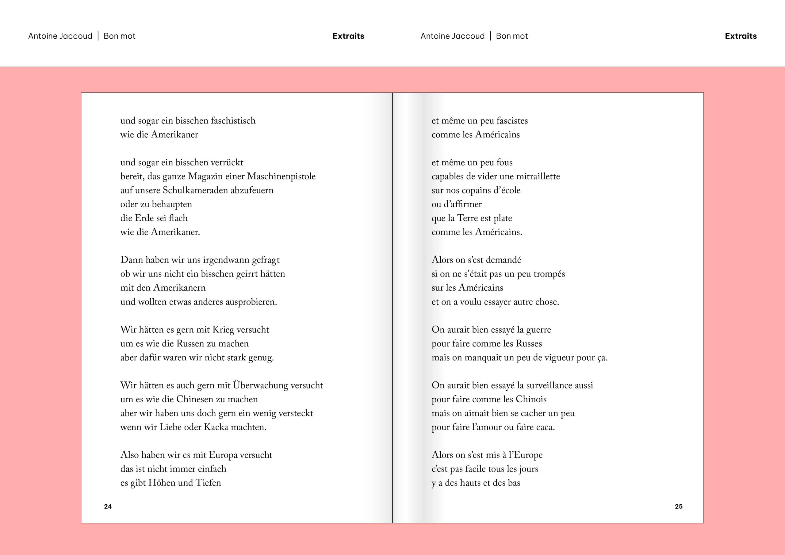 Extraits «Bon mot» d'Antoine Jaccoud