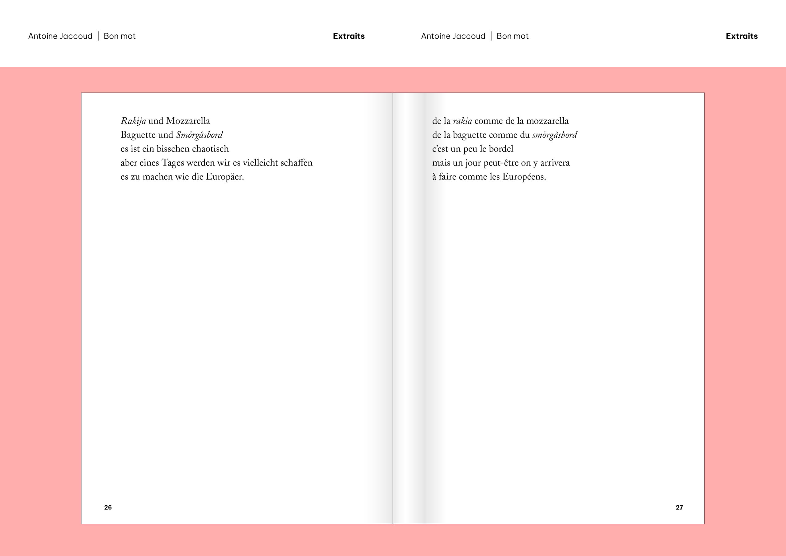 Extraits «Bon mot» d'Antoine Jaccoud