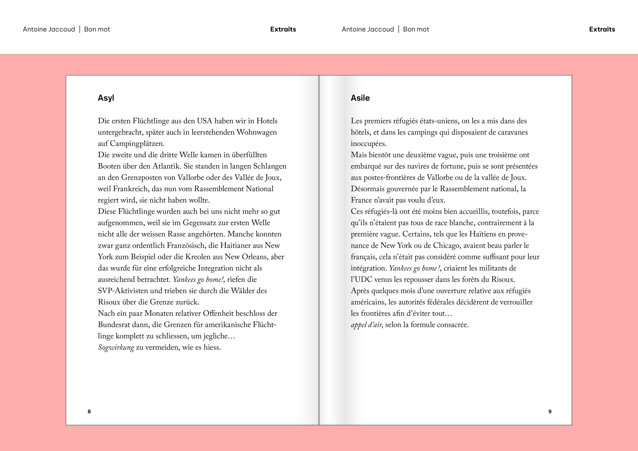 Extraits «Bon mot» d'Antoine Jaccoud