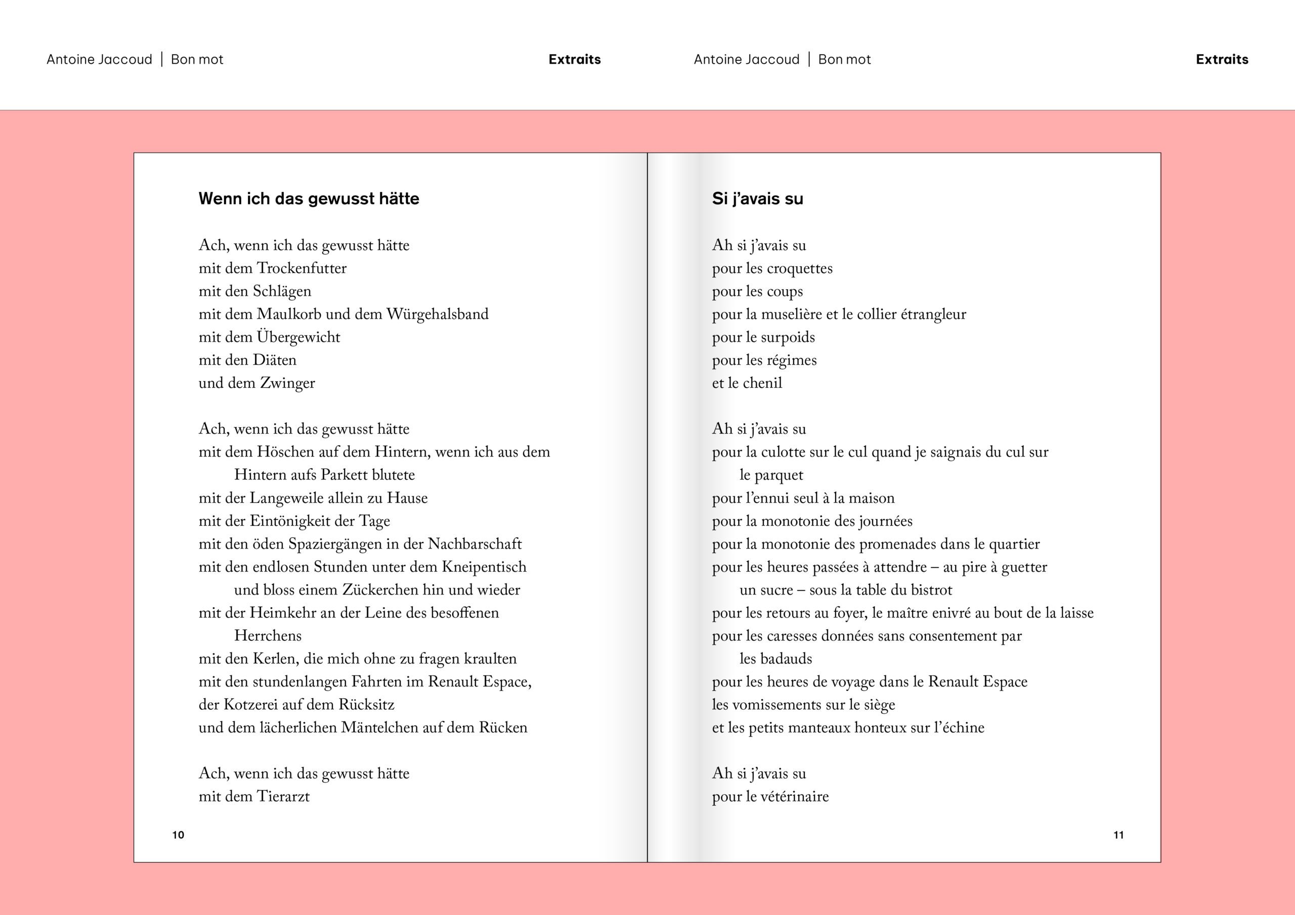 Extraits «Bon mot» d'Antoine Jaccoud