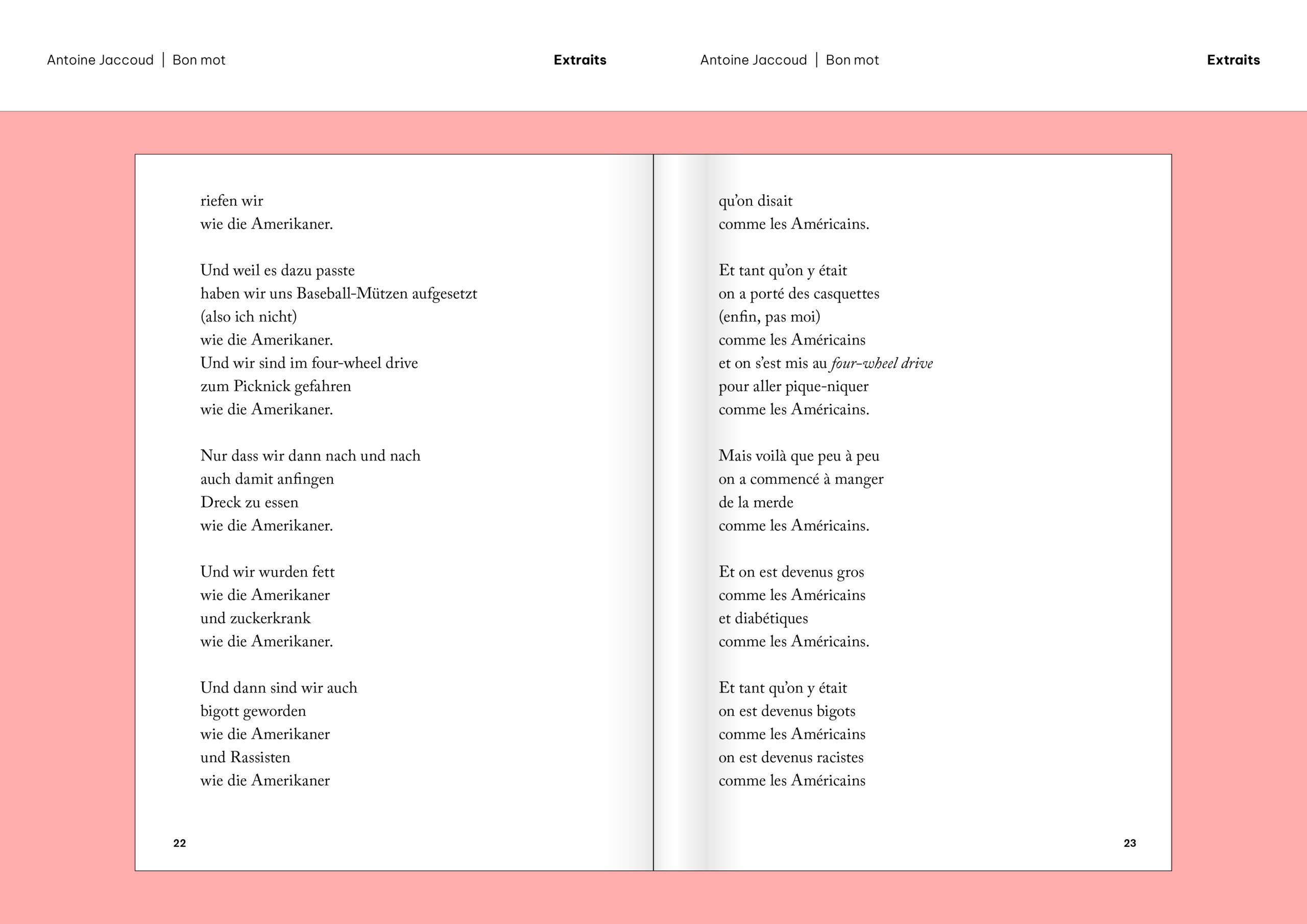 Extraits «Bon mot» d'Antoine Jaccoud