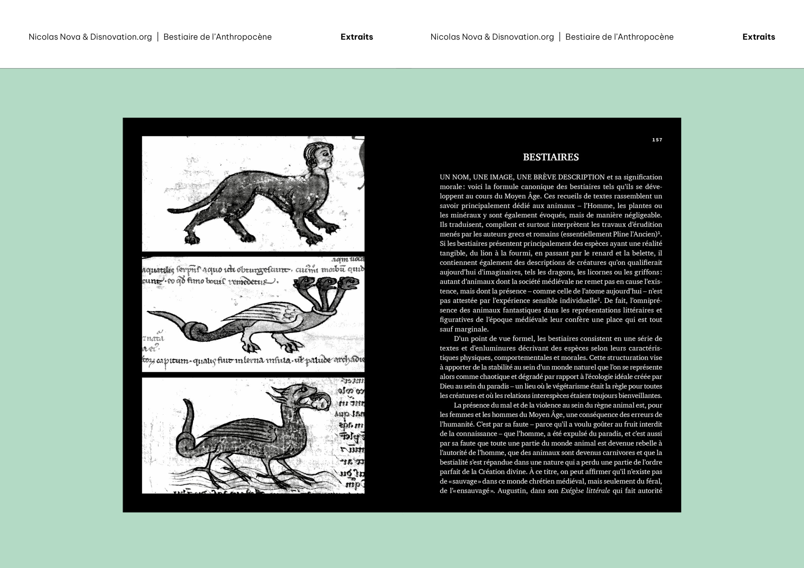 Extraits «Bestiaire de l'Anthropocène» de Nicolas Nova et Disnovation.org