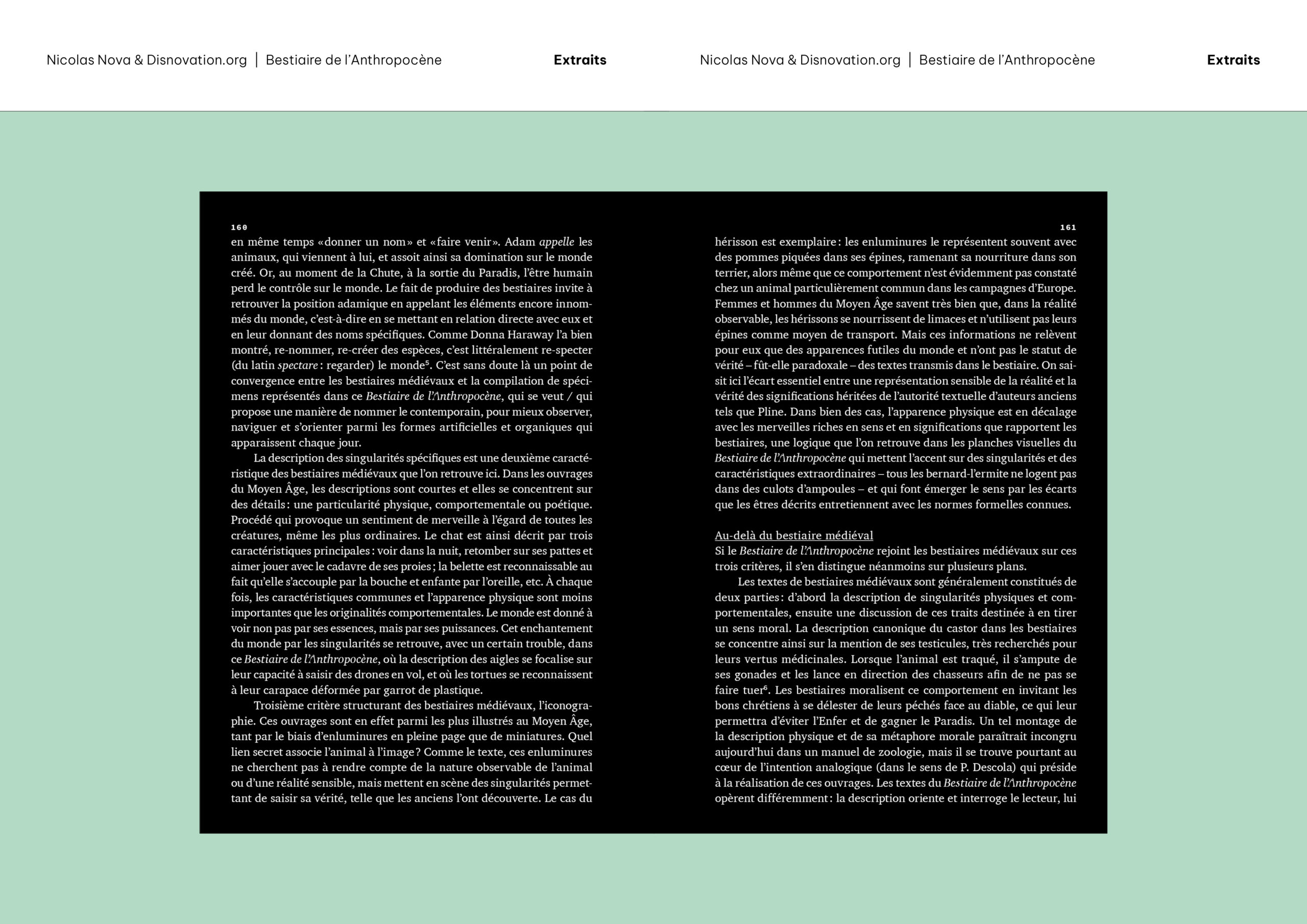 Extraits «Bestiaire de l'Anthropocène» de Nicolas Nova et Disnovation.org