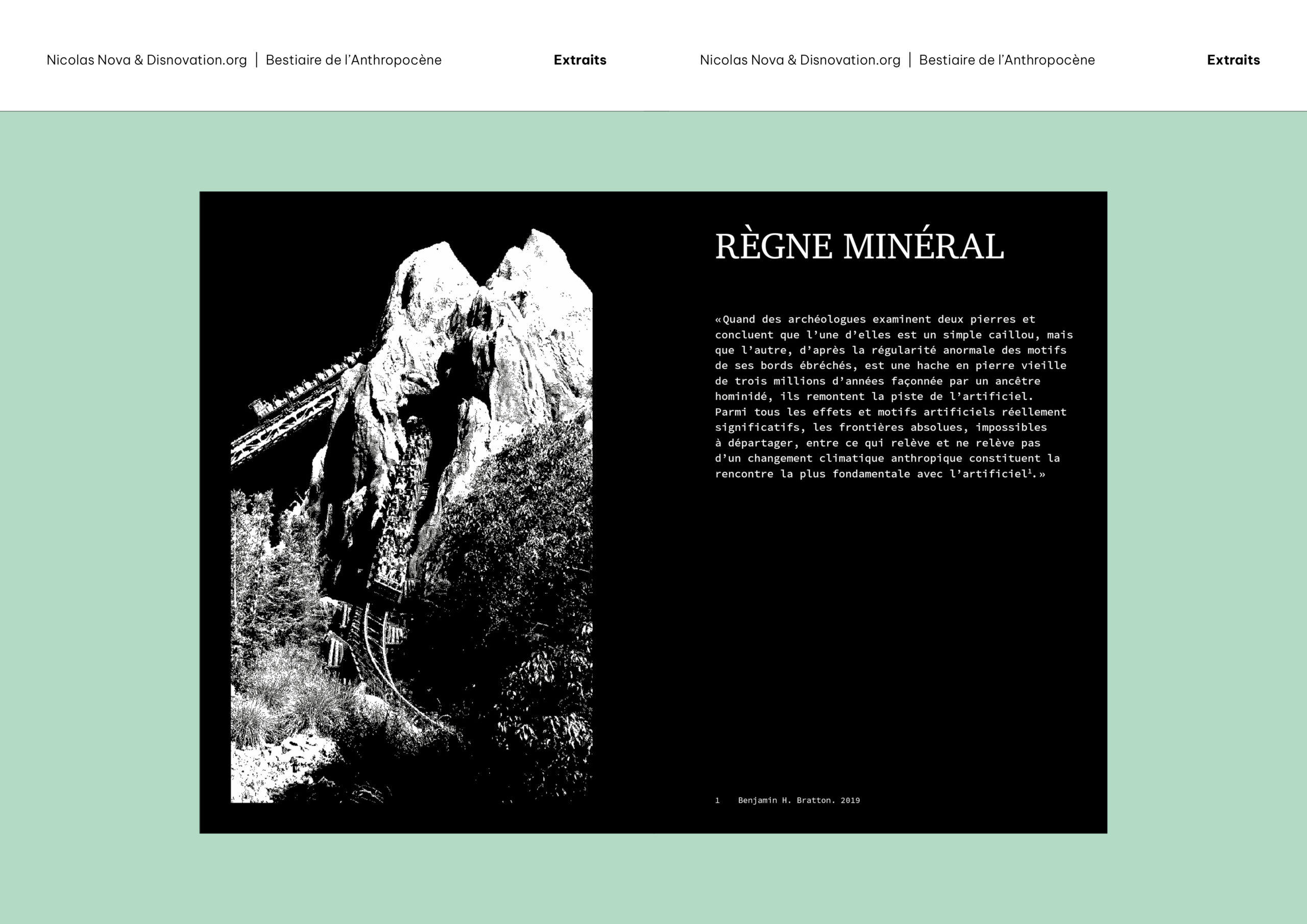 Extraits «Bestiaire de l'Anthropocène» de Nicolas Nova et Disnovation.org