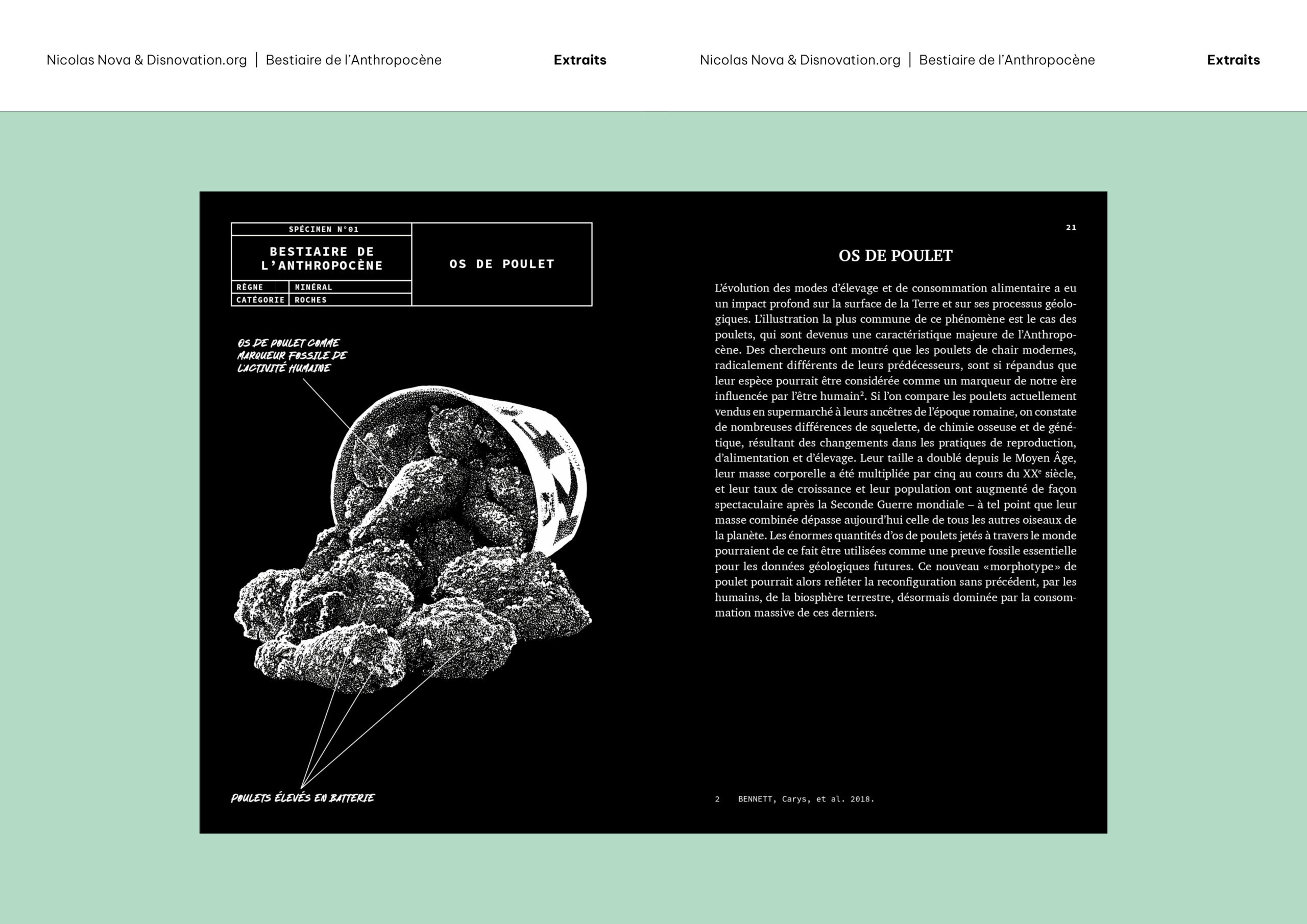 Extraits «Bestiaire de l'Anthropocène» de Nicolas Nova et Disnovation.org