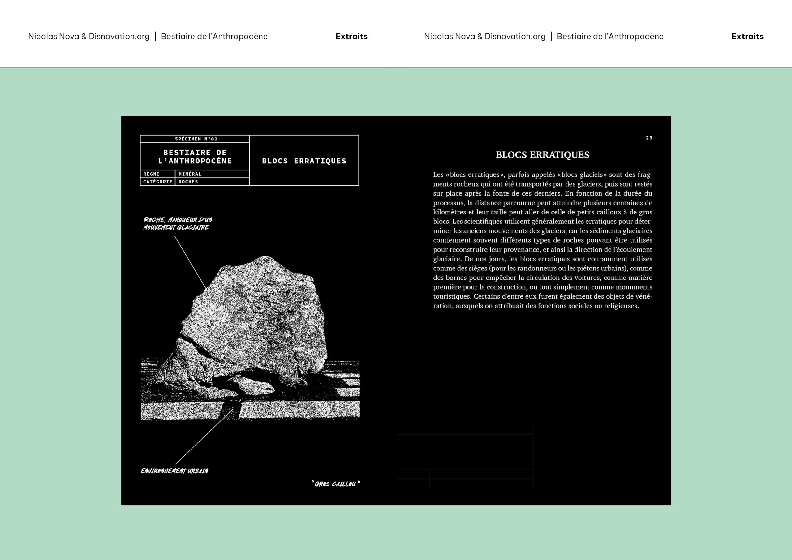 Extraits «Bestiaire de l'Anthropocène» de Nicolas Nova et Disnovation.org
