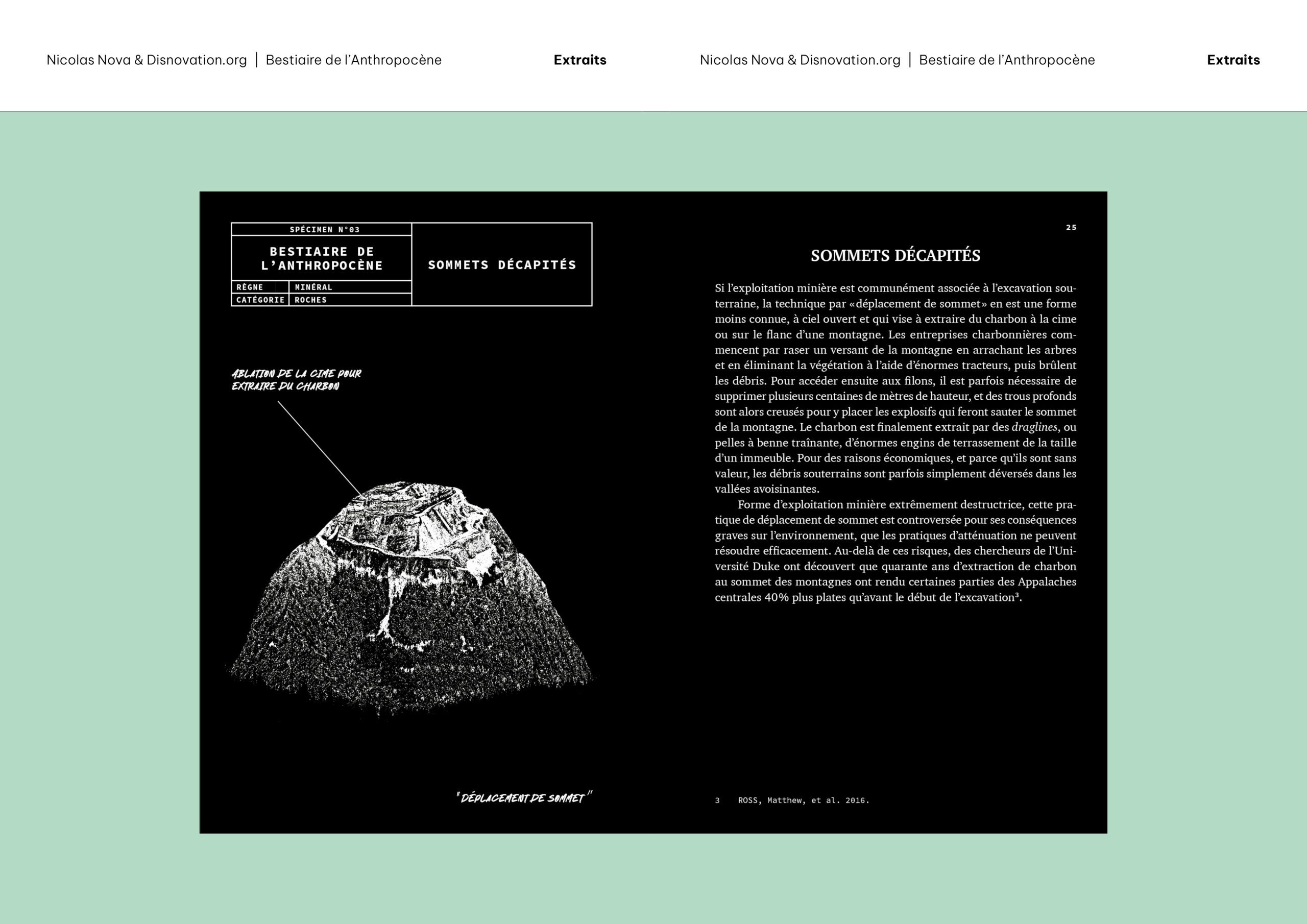 Extraits «Bestiaire de l'Anthropocène» de Nicolas Nova et Disnovation.org