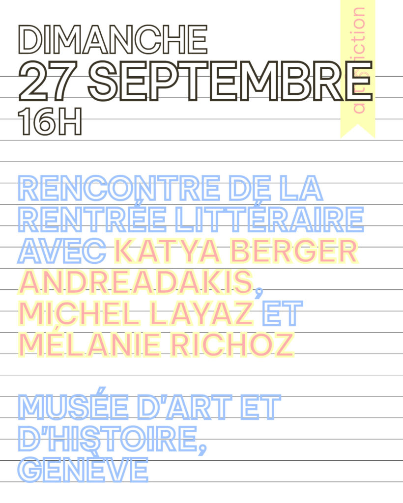 Katya Berger Andreadakis invitée pour la balade littéraire au MAH