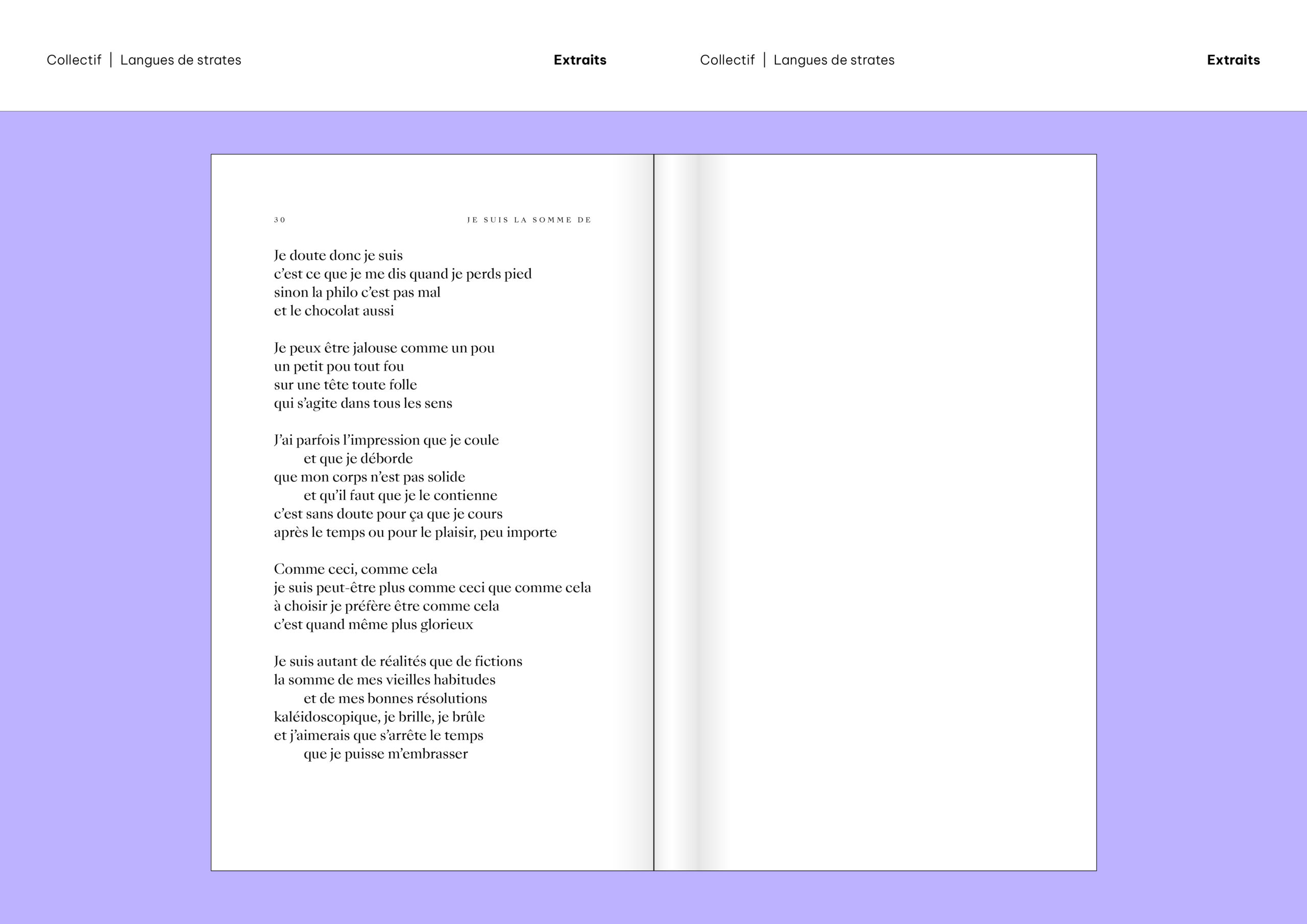 Extraits «Langues de strates»
