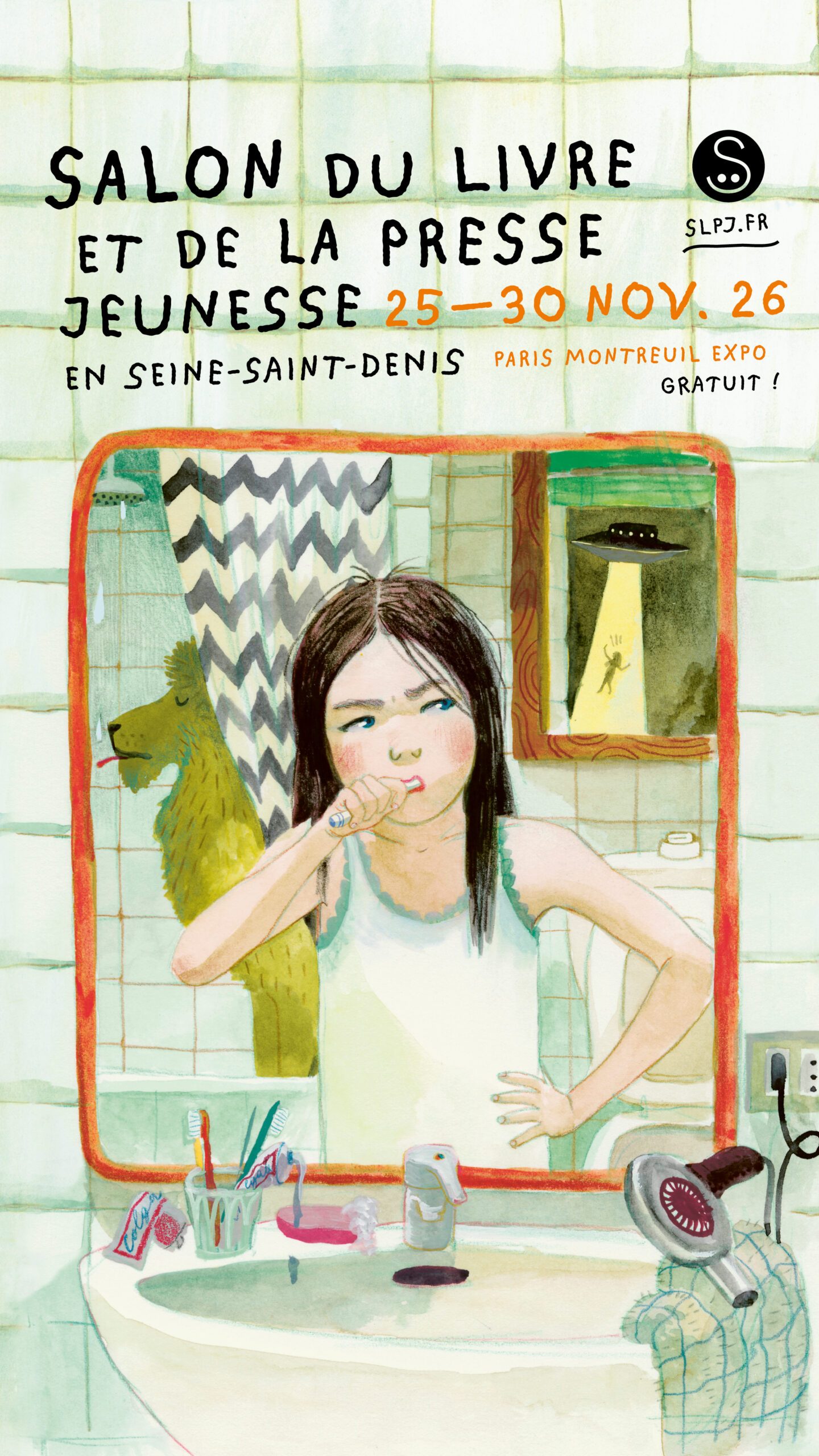 Flyer Salon du livre et de la presse jeunesse, Montreuil